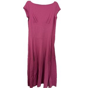 Free People Free-est Ellis Maxi Dress Size Small Pink Brushed Mauve Short Sleeve